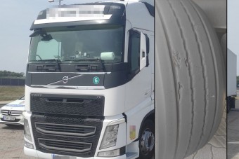 Borzalmas abroncsokkal közlekedett, 300 ezerre büntették