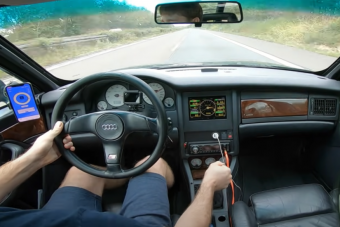 Ahogy betölt a turbó ebben az Audiban, jön a halálfélelem