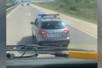 Egy magyar katonai rendész szívatott egy román kamionost