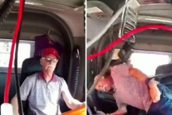 Csúnyán megjárta a kamionos, aki kamuzott a biztonsági övvel