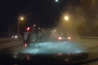 Kőkemény baleset az M0-son, felvétel is készült