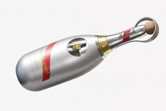 Az űrkorszakra tervezték ezt a pezsgősüveget