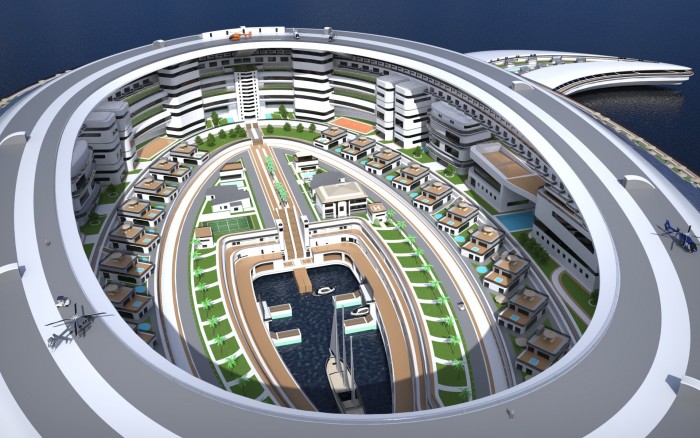 60 ezer ember is elférne ezen az úszó jachtvároson 9