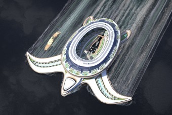 60 ezer ember is elférne ezen az úszó jachtvároson