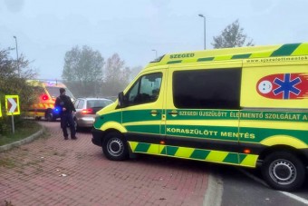 Körforgalom közepén született meg egy baba Csongrád-Csanádban