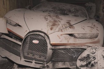 Így nézne ki egy milliárdos Bugatti 30 évre elhagyva