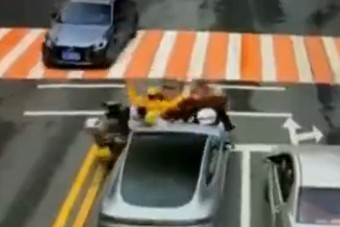 Bowlinggolyóként tarolt a kereszteződésben a kínai sofőr