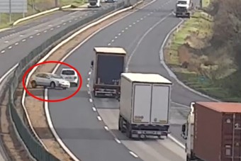 Csoda, hogy ebből nem lett óriási galiba az M1-esen
