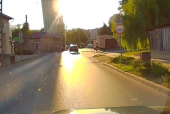 A napfény okozott balesetet Szabolcsban