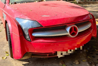 Borzasztó vagy menő ez az elhagyva rohadó tuning-Mercedes?