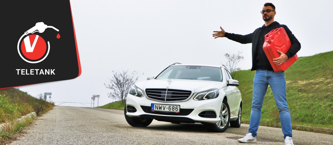 Mennyit eszik a modern zöldséges Merci? – E-osztály a Teletankban!