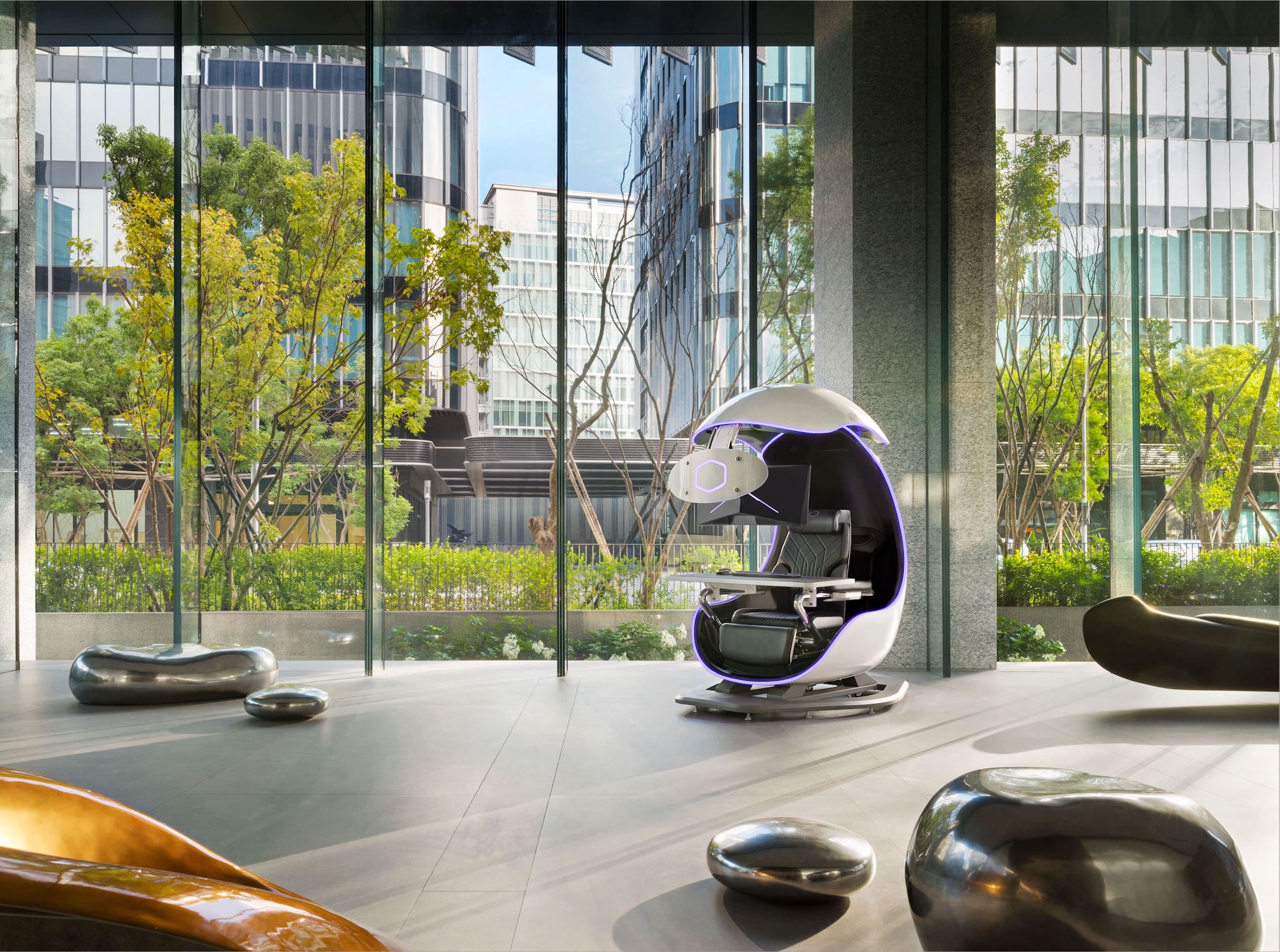 Futurisztikus tojásban is játszhatnak a legmenőbb gamerek 2