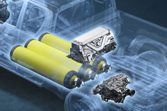 Hidrogén üzemű pickupot villantott a Toyota