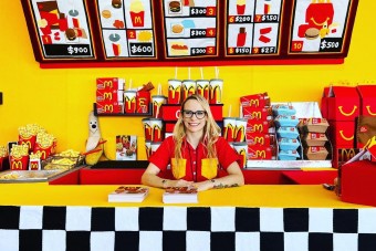 Teljesen filcből készítettek egy gyorséttermet