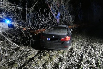 Játszi könnyedséggel kötötte el a BMW-t egy udvarról, de még könnyebben össze is törte