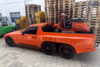 26 évig épült ez a hatkerekű platós Porsche