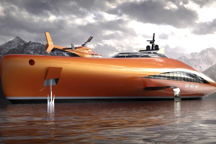 Szinte repül a víz felett a milliárdosokat célzó extravagáns jacht