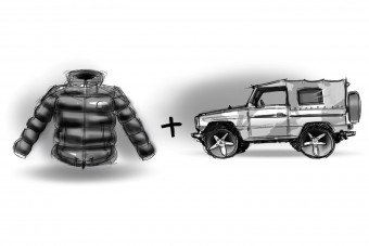 Ilyet még nem láttál: pufidzsekibe öltöztetett Merci