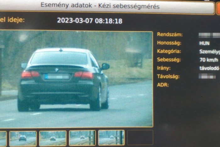 Hat perc alatt kétszer nézett bele a traffipaxba Bogácson, visszafelé már 137-tel nyomta 1