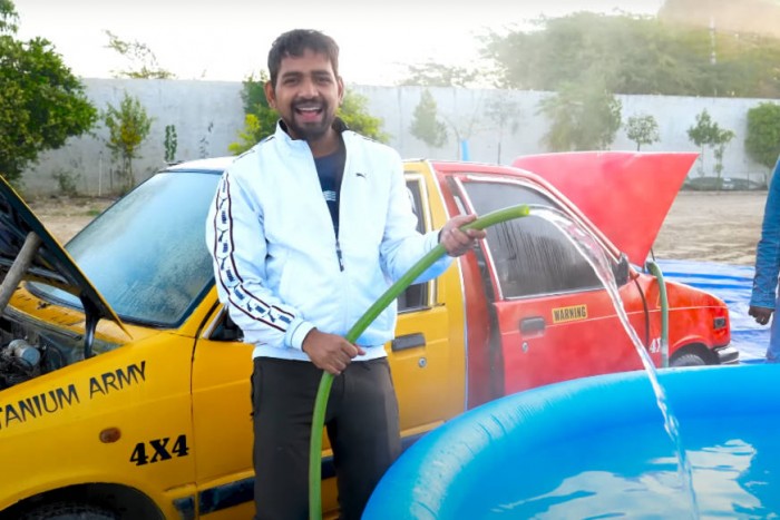 Jön a szezon, és itt a nagy ötlet, az autóval felfűthető medence