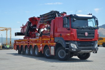 Ilyen teherautón dolgozik a Tatra