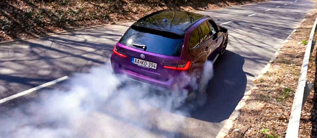 Így szól az új BMW M3 kombi teli gázon!