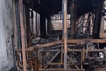 Javítás közben porrá égett a BKV egyik trolija