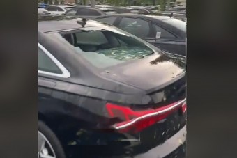 Kegyetlenül elvert a jég egy Audi-kereskedést, ez jön hozzánk is