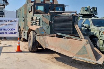 Drogbárók gépszörnyeit zúzták össze Mexikóban