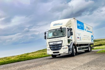 Nyúzópróbára vitték az elektromos DAF teherautót