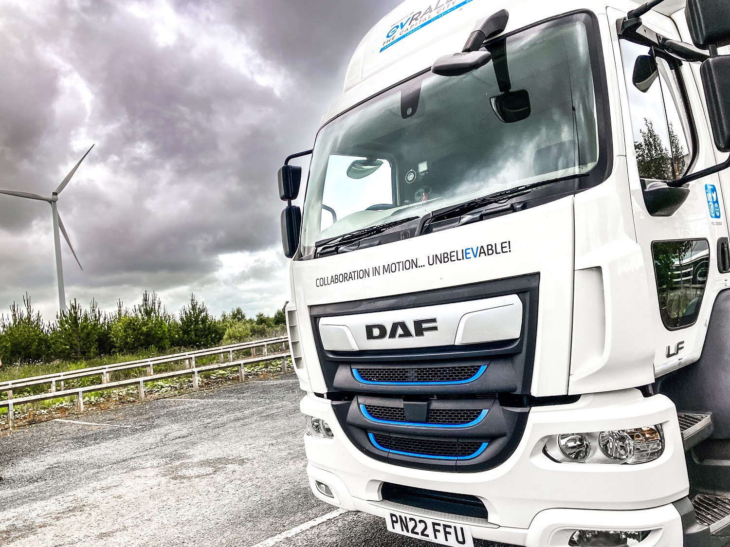 Nyúzópróbára vitték az elektromos DAF teherautót 1