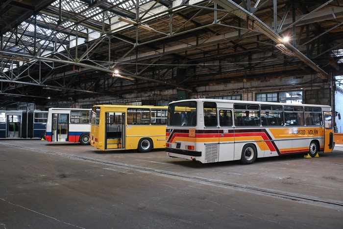 Három restaurált Ikarust állít ki a Közlekedési Múzeum