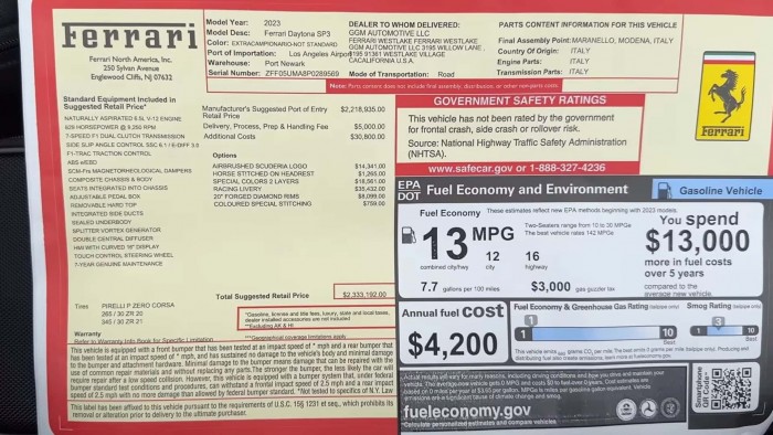 Erre a Ferrarira a matricák többe kerülnek egy új Volkswagennél 2