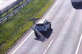 A trehányság magasiskoláját vették videóra az M0-son