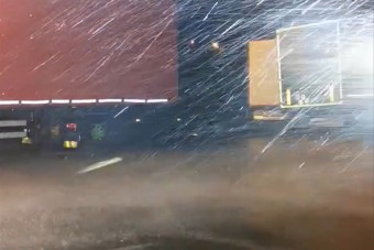 Veszett módon csapott le az M7-esre a vihar