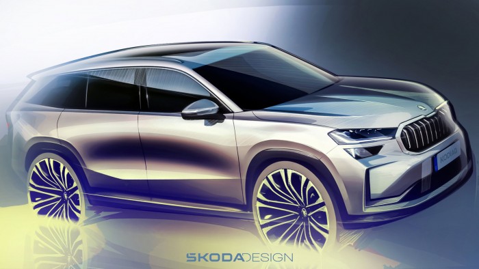 The first images show the new seven-seater Skoda 11