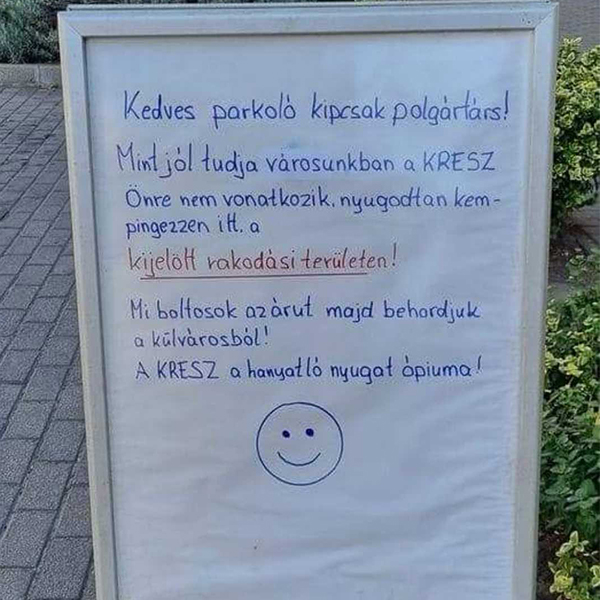 „A KRESZ a hanyatló nyugat ópiuma” 1