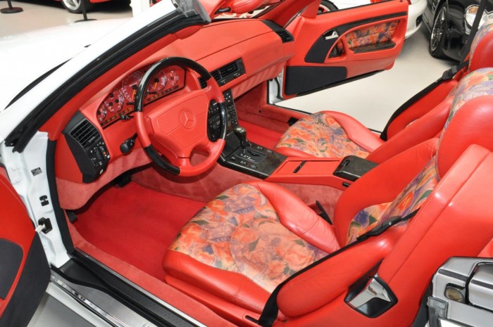 Amazingly colorful interior in a 1996 Mercedes, above factory 2