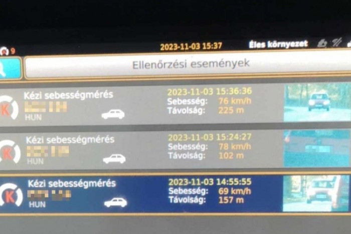 41 perc alatt háromszor kapta el ugyanaz a traffipax Varsádon