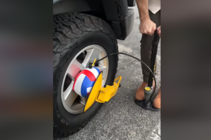 Egy labda legyőzi a kerékbilincset?