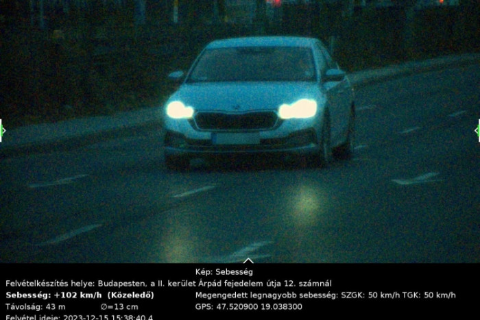 Napi száz gyorshajtót fog az új budai traffipax