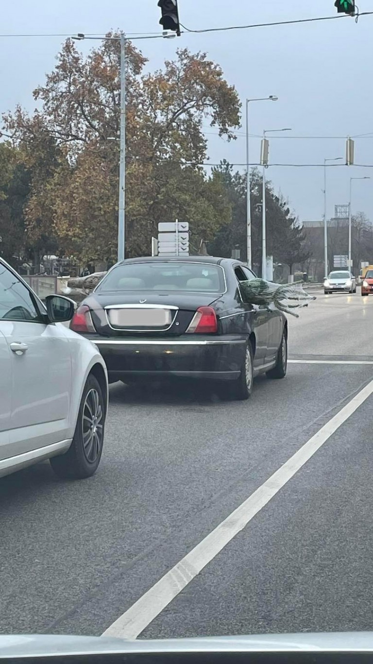 Egy emberként röhögött a parkoló a karácsonyfával bénázó autóson 1