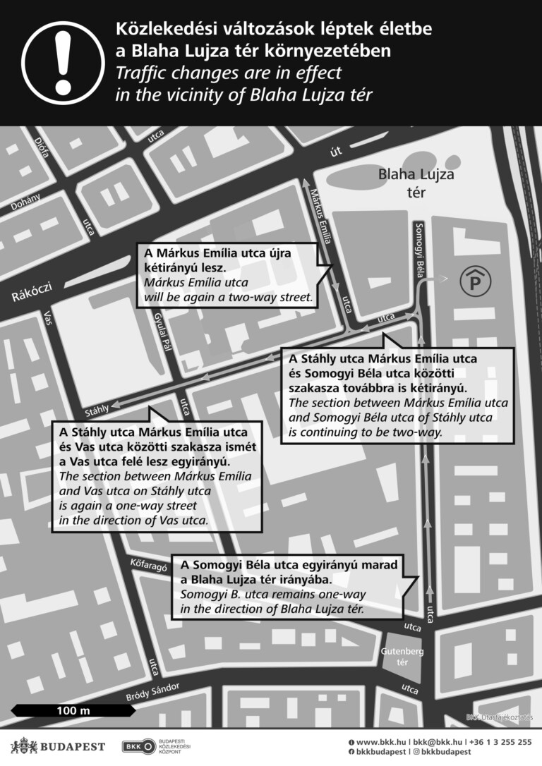 Változott az autós közlekedés a Blaha Lujza térnél 1 | Vezess Változott az autós közlekedés a Blaha Lujza térnél 1