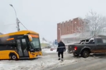 Olyan videó készült a hét közepi havazásról, amit egy ideig nehéz lesz elfelejteni