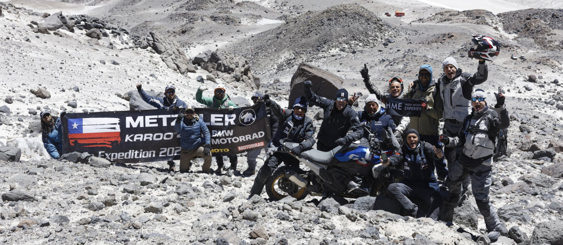 Aktív vulkán oldalán motoroztak a rekordért