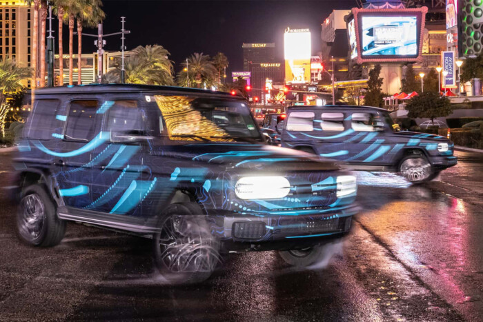 Helyben forgó Mercedesek lepték el Las Vegas utcáit