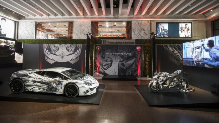 Művészi Lamborghini, amely két ököllel pusztít 4