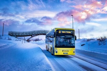 Fagyos volt a hangulat ennek a villanybusznak