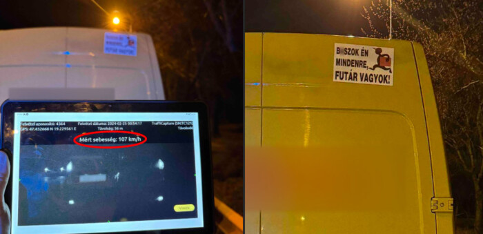 Gyorsan hajtott egy futár, a magyar rendőrség beszámolójától dobni fogsz egy hátast 1 | Vezess Gyorsan hajtott egy futár, a magyar rendőrség beszámolójától dobni fogsz egy hátast 1