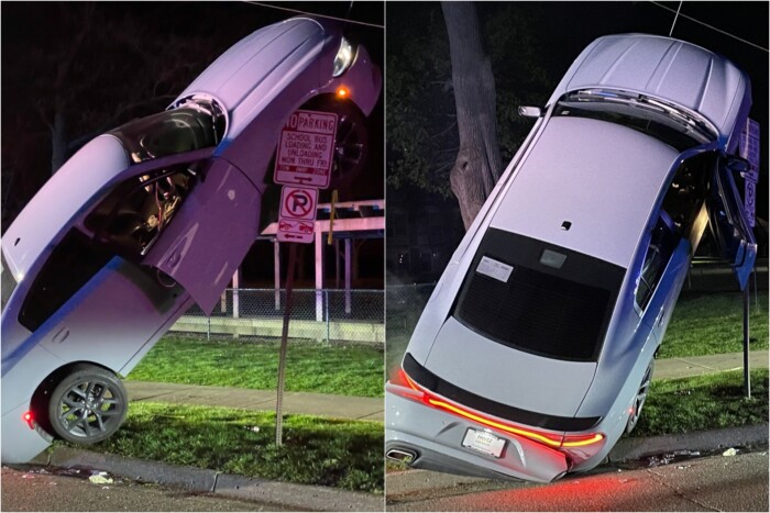 Még ittasan is művészet így parkolni tilosban 1